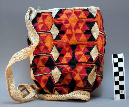 Twined bag, pita, decorated