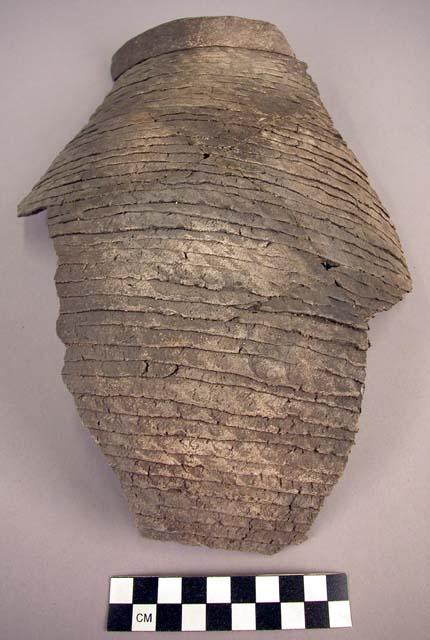 Medium sized corrugated jar - fragmentary