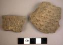 Incised potsherds