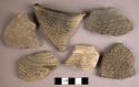 Corrugated potsherds