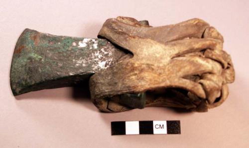 Copper or bronze axe