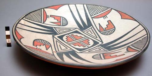 Large polychrome plate