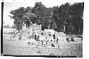 General view of mound during excavation