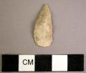 Leaf-shaped white chert point