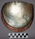 Mourning mask, or pearl oyster shell gorget or breast plate