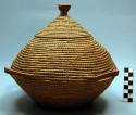 Basket with conical lid