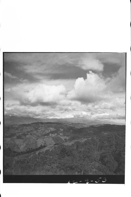 Panorama of Motagua Valley and terrain north and east from a point just below th