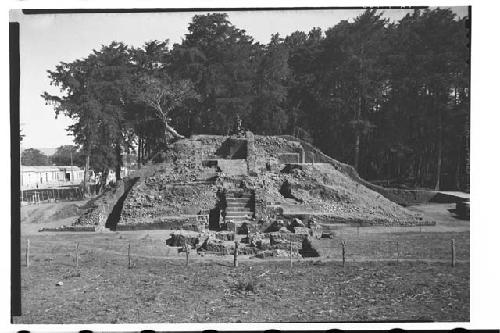 General view of mound from west