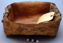 Birchbark container for meal