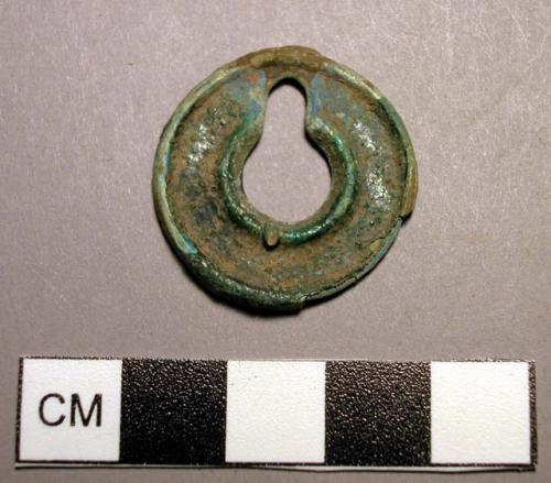 Pendant, disk-shaped