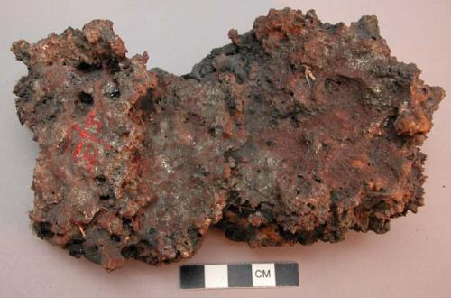 Piece of rim of smelted iron