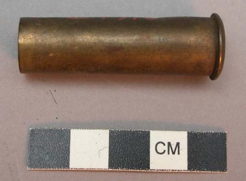 Cartridge case used as amulet