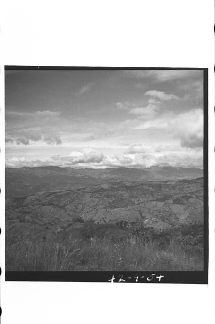 Panorama of Motagua Valley and terrain north and east from a point just below th