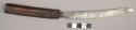 Circumcising knife. "mbal i kwe." obtained from man about 50 years old+