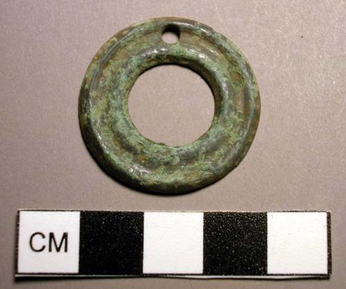 Pendant, disk-shaped