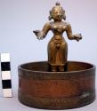 Basin and image of "goddess of vishnu"