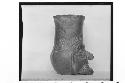 Plumbate head jar, bearded;