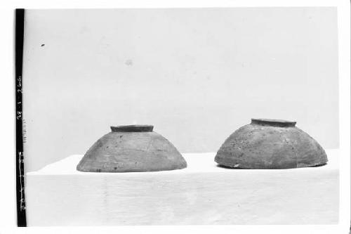 2 bowls. A1-615, A1-614. D. rim A1-615-20.3 cm.