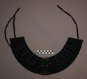 Gorget, tiered metal plates riveted between cloth panels, buttoned together