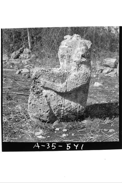 Seated human figure, W. of main group, Left side (west) (6x6)