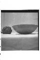 Sculpt. stone animal head + a plumbate bowl - cat.# A-179 from md.