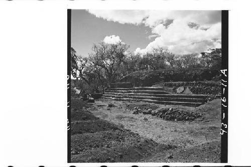 General panorama of north side of Mound at end of 1942-43 season.