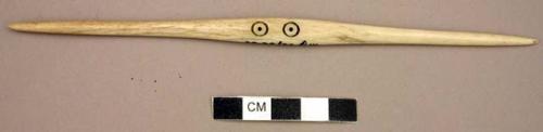 Double-pointed bone pin