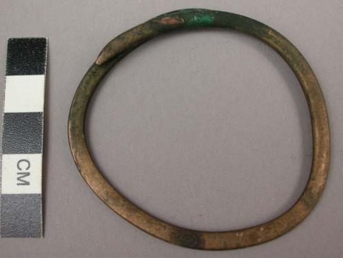 Brass bracelet used to make impression on pottery