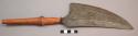 Iron circumcision knife with wooden handle - kongu