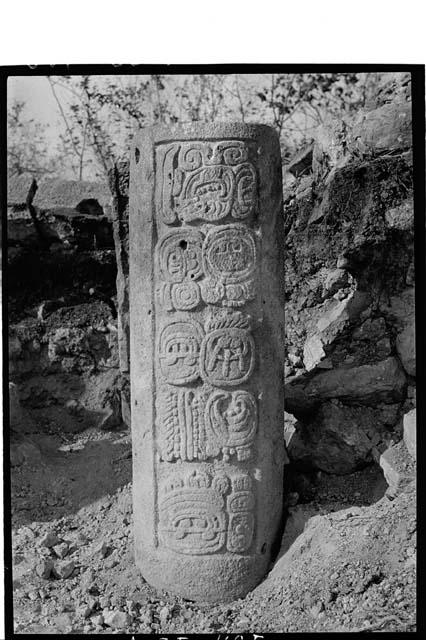 Glyphic group, S. bldg., W. column.