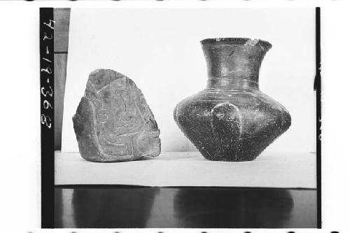 Plumbate head with arm jar fragment and standard jar