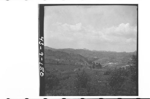 South group of ruins in center foreground