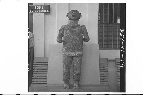 Hollow Clay Modelled Human-Effigy Figure