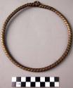 Man's brass neck ring - worn on feast days