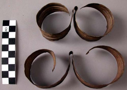 Copper earrings - worn by women as headband