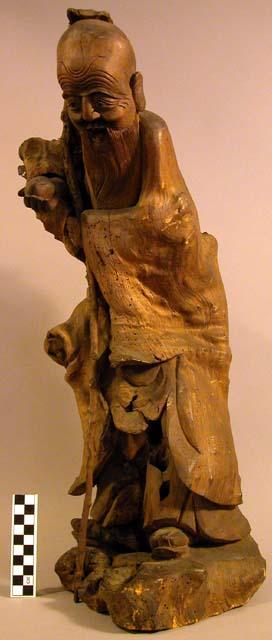 Effigy carved from root