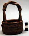 Small basket made of pine needles
