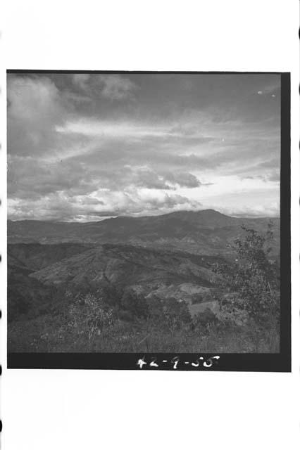 Panorama of Motagua Valley and terrain north and east from a point just below th