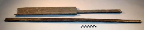 Crude wooden paddle or stirrer-broken in two