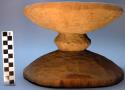Rough hewn wooden stool ("ntebi")