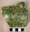 Potsherd - green glazed