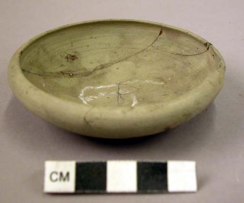 Pottery saucer