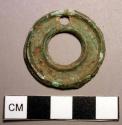 Pendant, disk-shaped