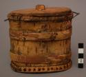 Birch bark box for carrying lunch