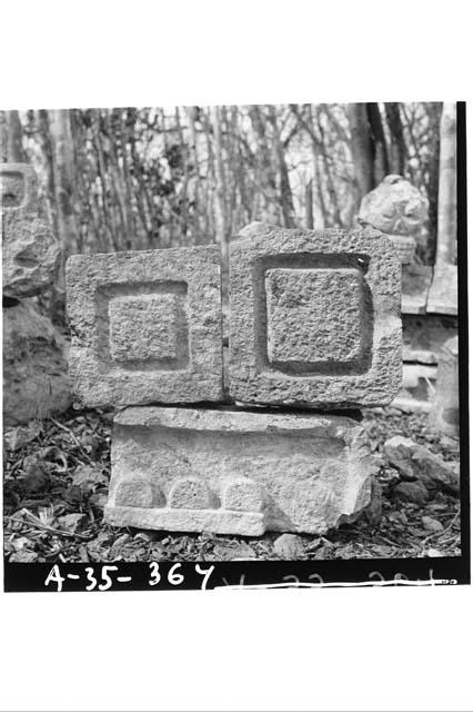 Squares from Story I upper zone of Structure 1A1