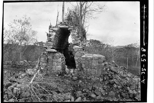 N. Group, Bldg. with small stone and crude boveda, from E.