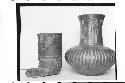 Plumbate Boot; Plumbate Jar, incised, gadrooned