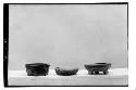 Straight-sided bowl, curved wall-bowl, tripod bowl. L: 3063-Black-Burial A-22, M