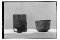 Cylinder and straight-walled bowl. L: 1149-str. A-V, South court, above floor. R