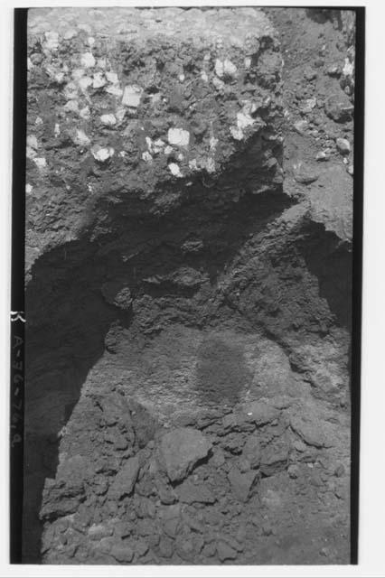 Mound I - first appearance of West wall of Tomb III